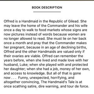 Other - The Handmaid’s Tale by Margaret Atwood Other - The Handmaid’s Tale by Margaret Atwood